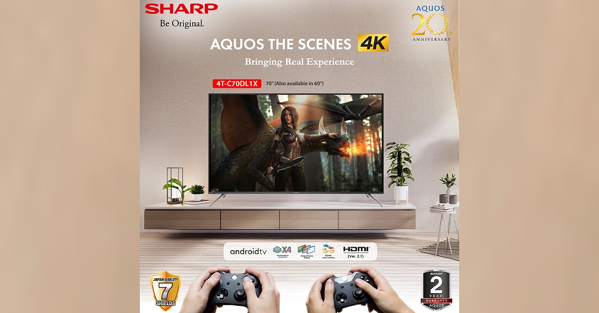 Level up summer entertainment experience with Sharp’s new Aquos 4k ...
