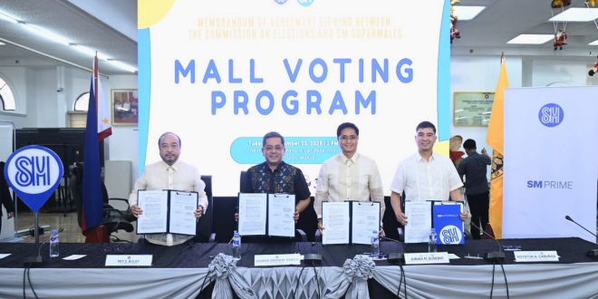 COMELEC and SM Supermalls Renew Partnership for Voter Registration