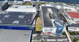 The 2MWp rooftop solar photovoltaic system installed at MOA Square