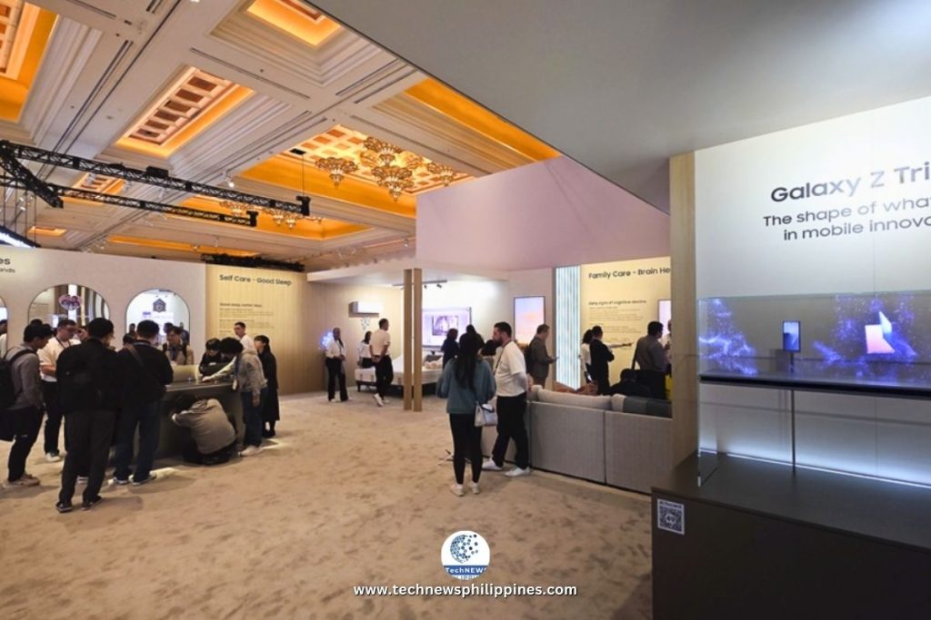 View of the Samsung Care Companion zone at CES 2026