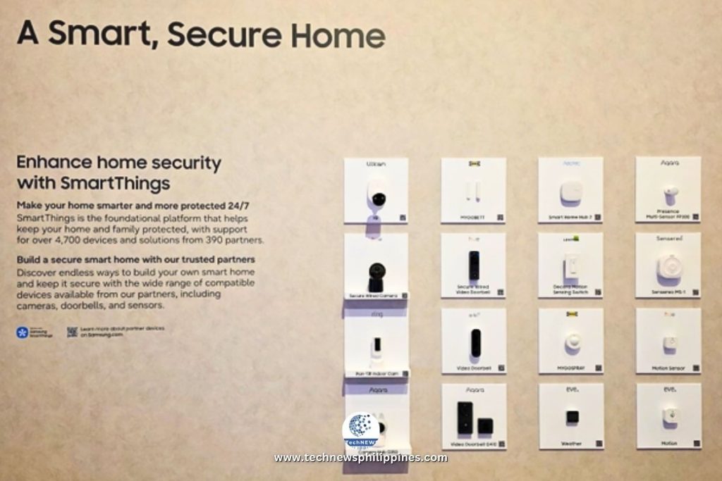 Wall with compatible devices from partners at CES 2026