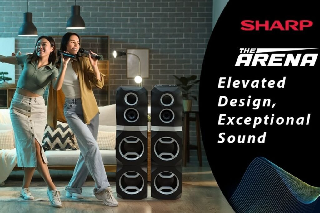 Sharp Tower Speaker TS-2010P-BK The Arena 200W RMS (26000W PMPO)